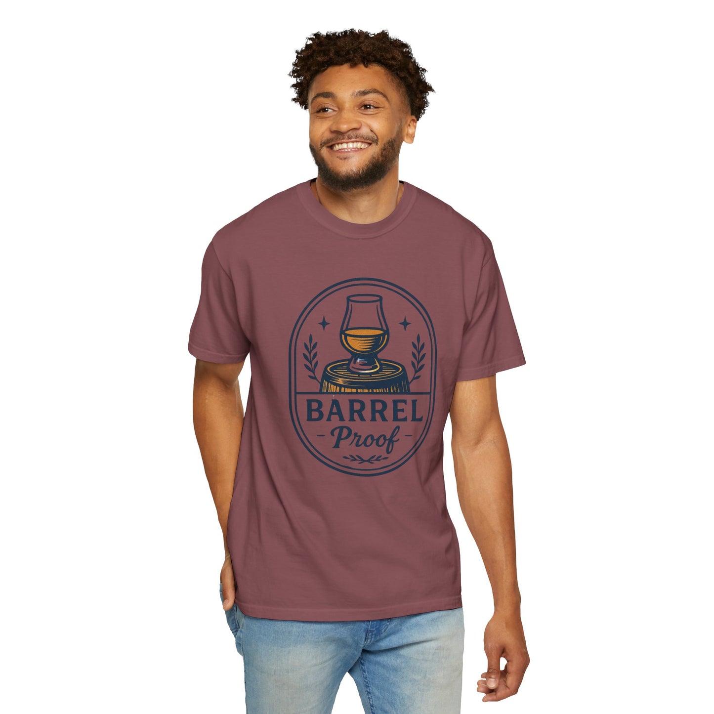 Barrel Proof v2 Unisex Garment-Dyed T-Shirt - Casual Whiskey Lover's Tee