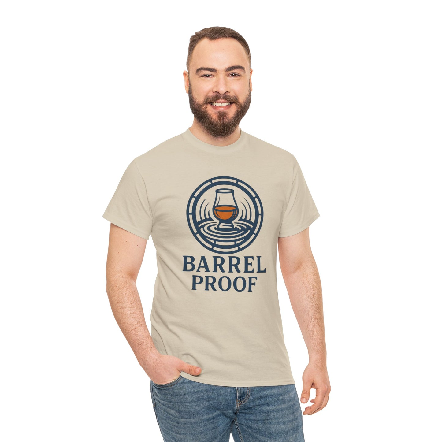 Barrel Proof v2 Unisex Heavy Cotton Tee - Perfect Gift for Whiskey Lovers