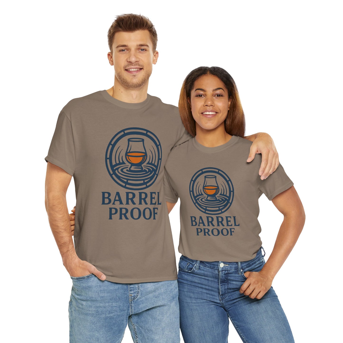 Barrel Proof v2 Unisex Heavy Cotton Tee - Perfect Gift for Whiskey Lovers
