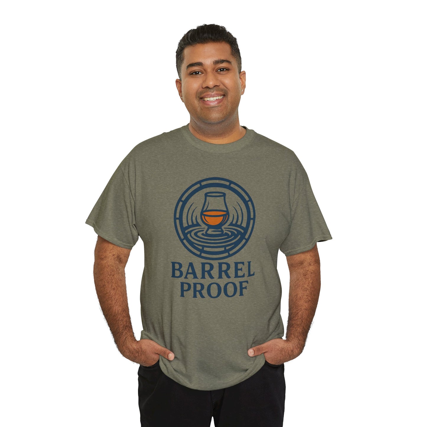 Barrel Proof v2 Unisex Heavy Cotton Tee - Perfect Gift for Whiskey Lovers