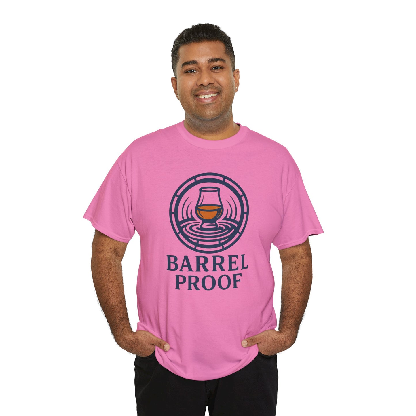 Barrel Proof v2 Unisex Heavy Cotton Tee - Perfect Gift for Whiskey Lovers