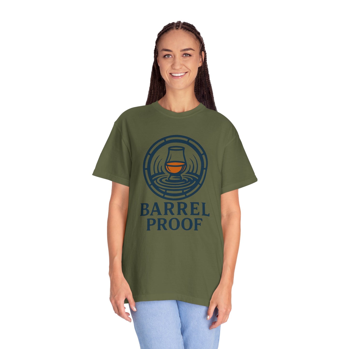 Barrel Proof Unisex Garment-Dyed T-Shirt - Casual Whiskey Lover's Tee