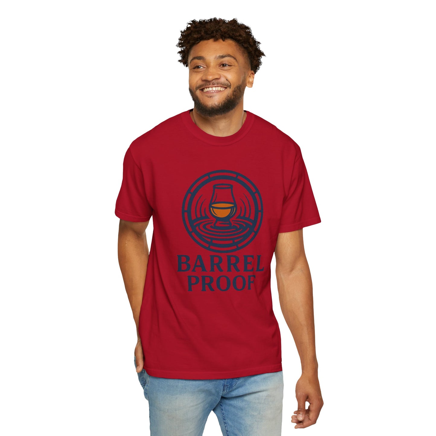Barrel Proof Unisex Garment-Dyed T-Shirt - Casual Whiskey Lover's Tee