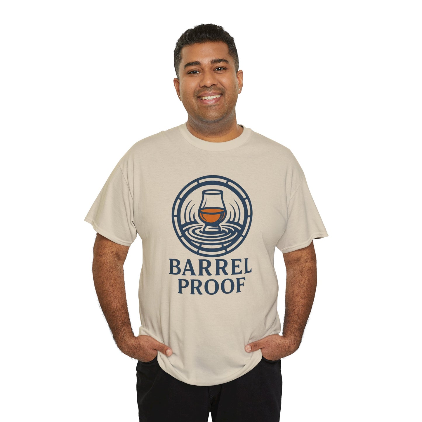 Barrel Proof v2 Unisex Heavy Cotton Tee - Perfect Gift for Whiskey Lovers