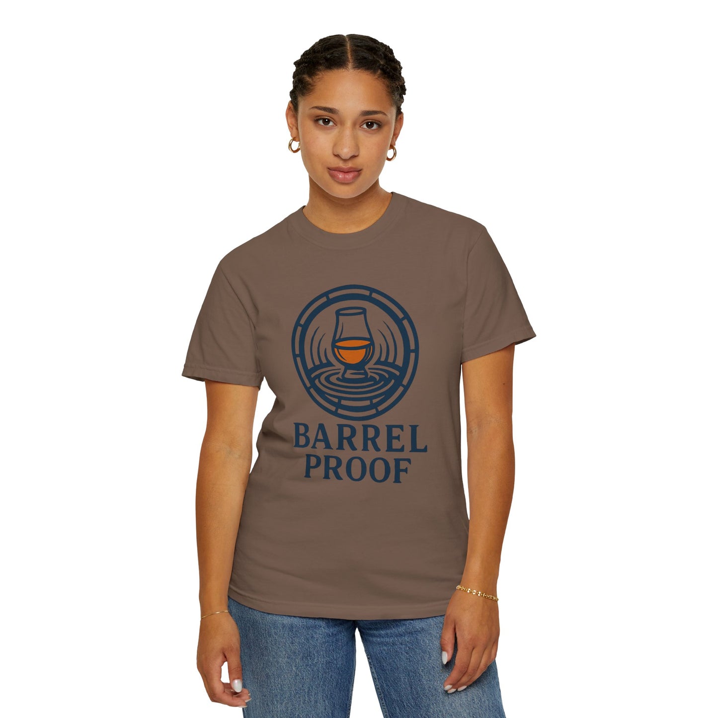 Barrel Proof Unisex Garment-Dyed T-Shirt - Casual Whiskey Lover's Tee