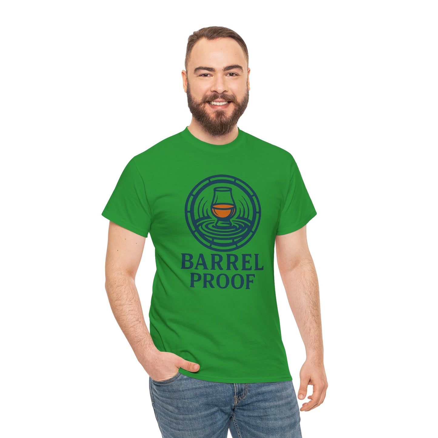Barrel Proof v2 Unisex Heavy Cotton Tee - Perfect Gift for Whiskey Lovers