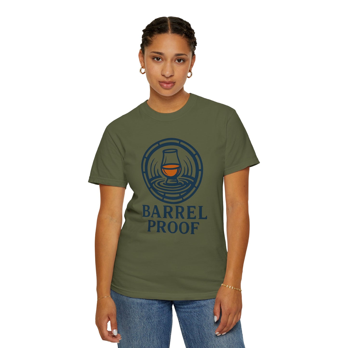 Barrel Proof Unisex Garment-Dyed T-Shirt - Casual Whiskey Lover's Tee