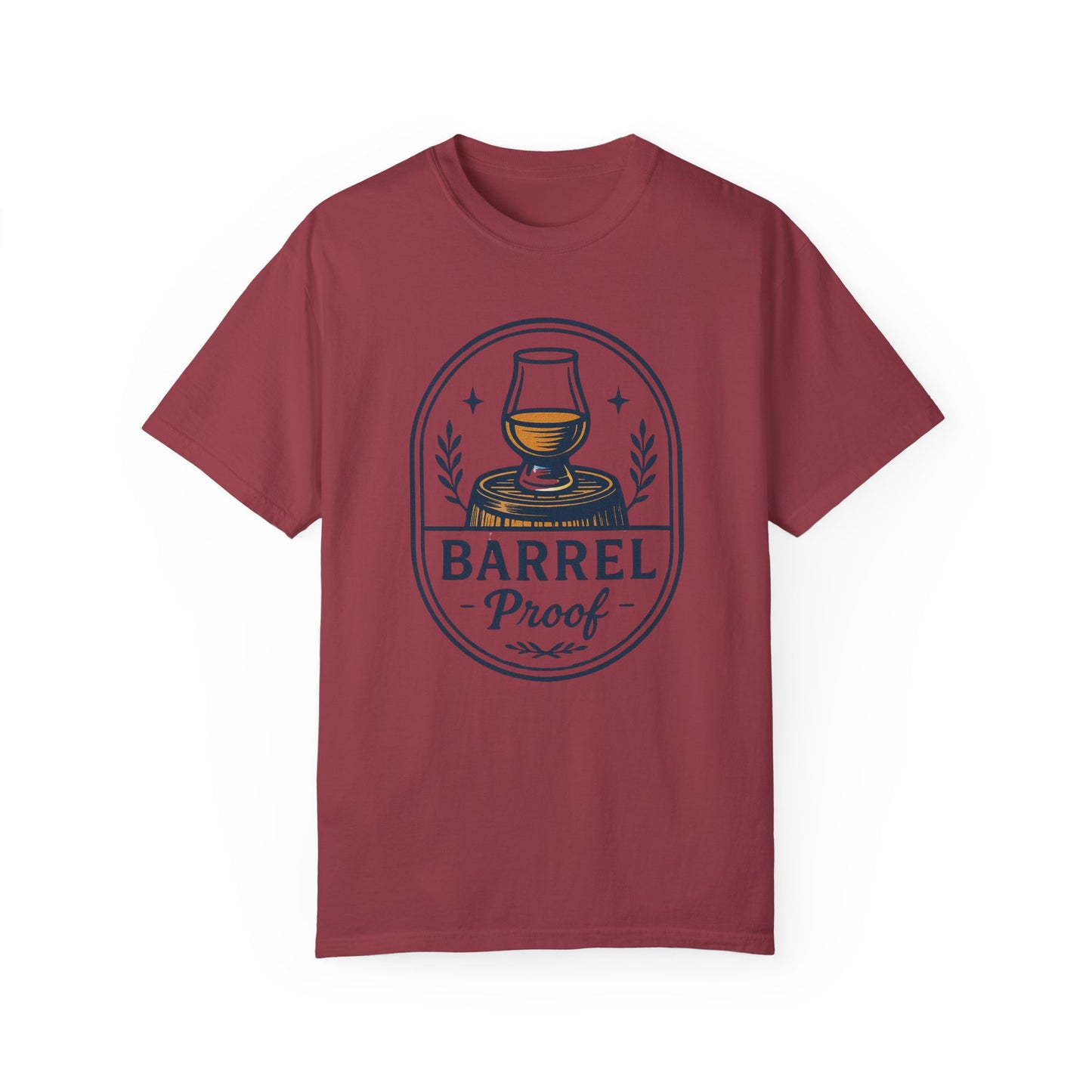 Barrel Proof v2 Unisex Garment-Dyed T-Shirt - Casual Whiskey Lover's Tee