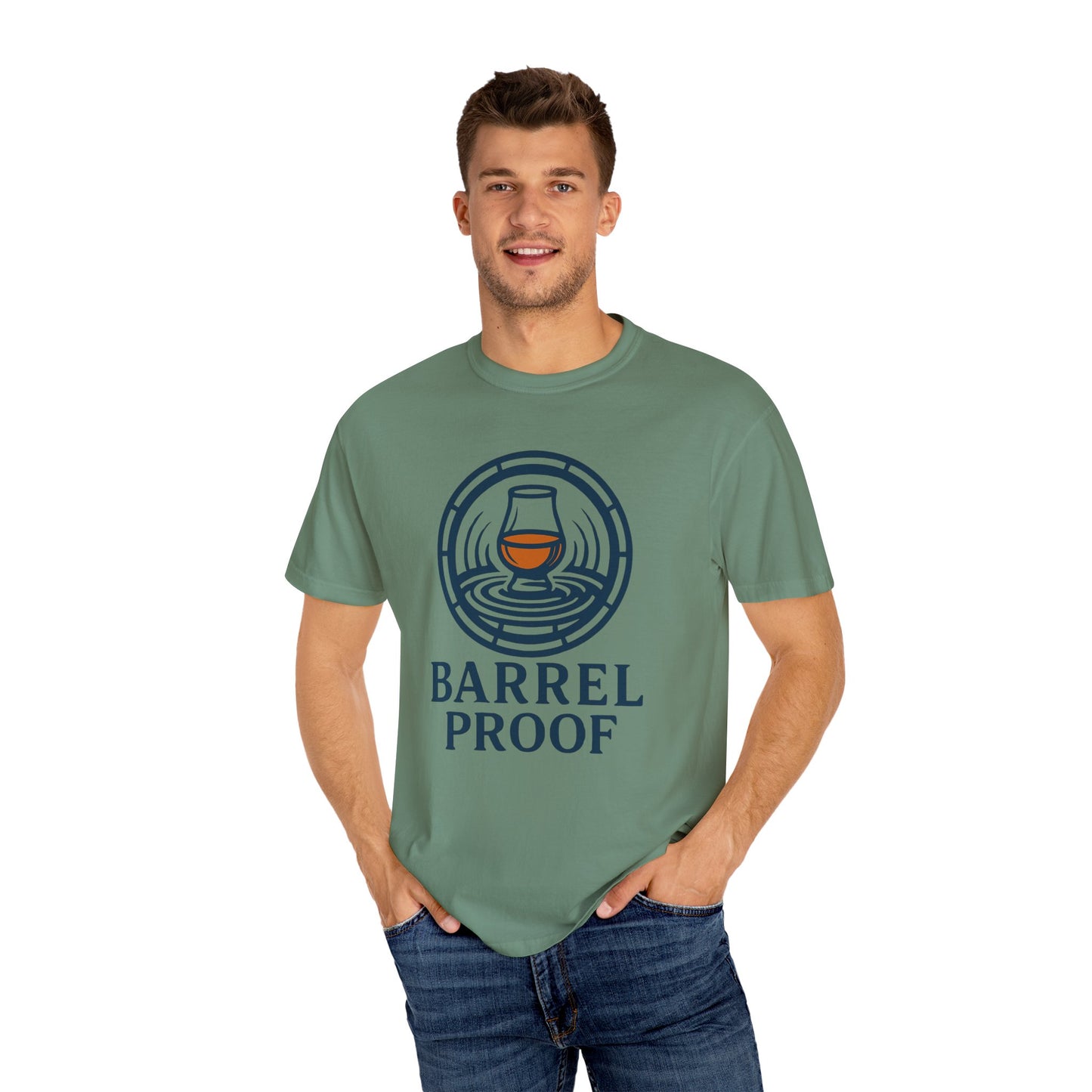 Barrel Proof Unisex Garment-Dyed T-Shirt - Casual Whiskey Lover's Tee