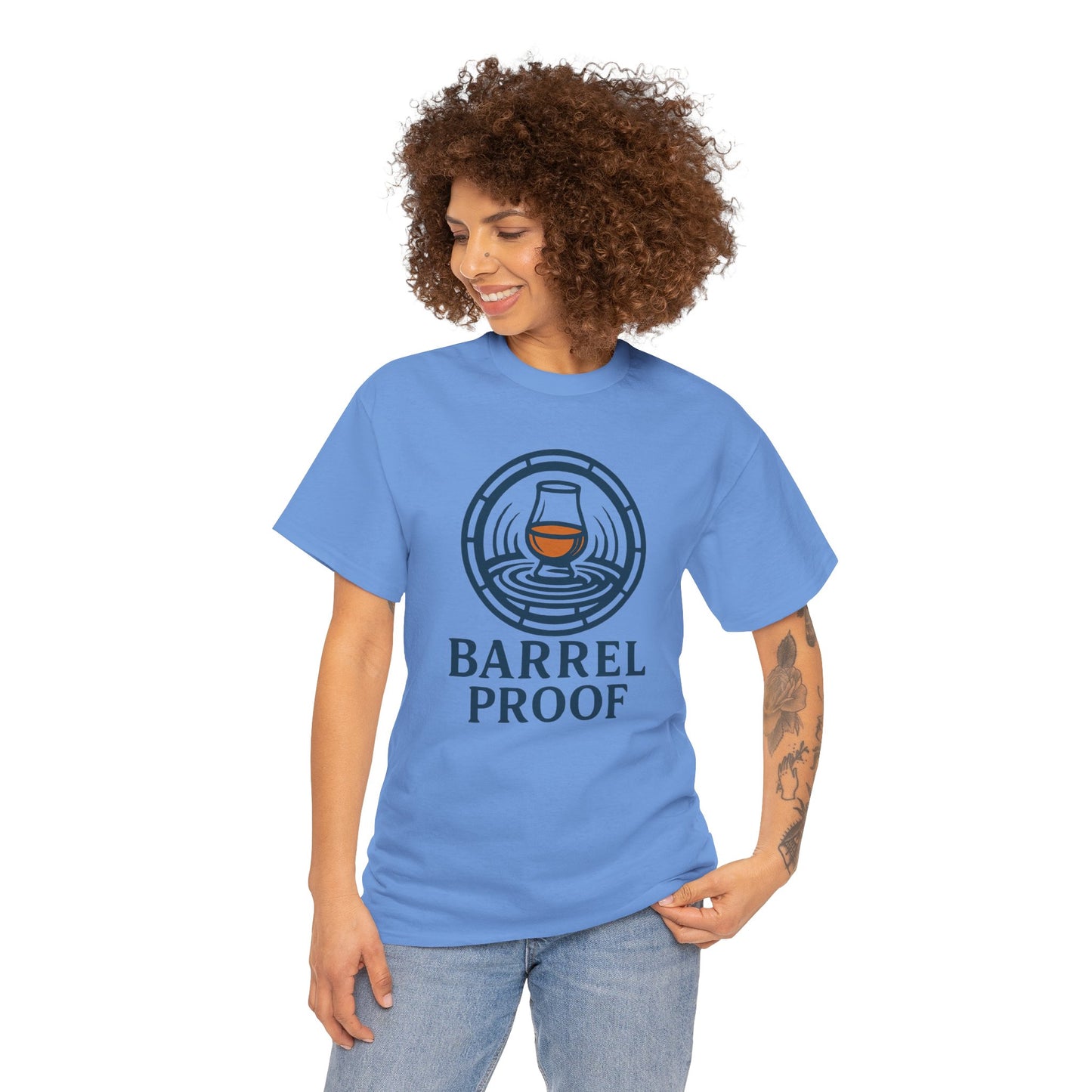 Barrel Proof v2 Unisex Heavy Cotton Tee - Perfect Gift for Whiskey Lovers