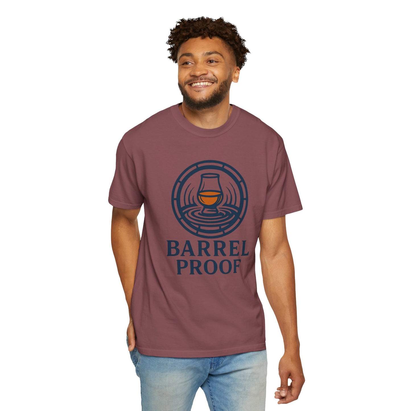 Barrel Proof Unisex Garment-Dyed T-Shirt - Casual Whiskey Lover's Tee