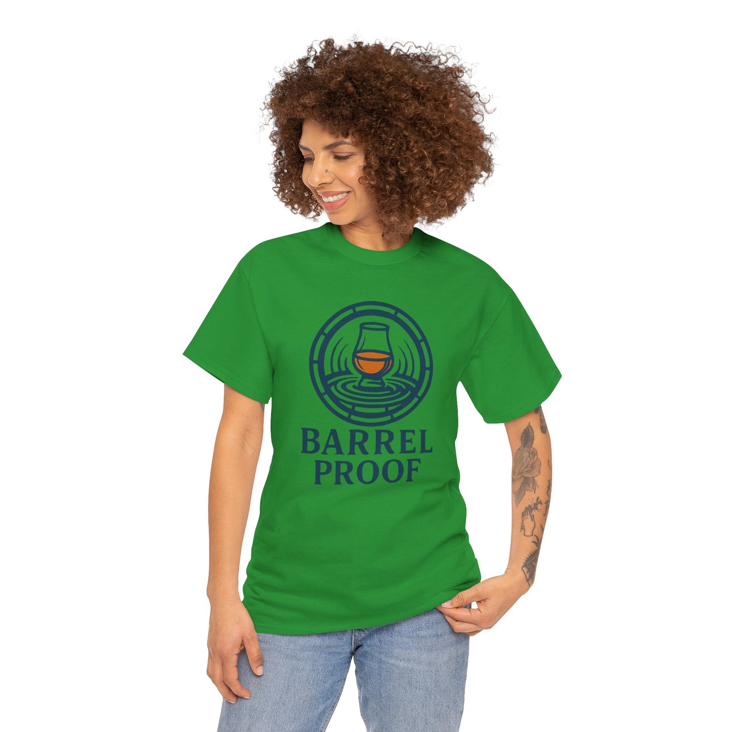 Barrel Proof v2 Unisex Heavy Cotton Tee - Perfect Gift for Whiskey Lovers
