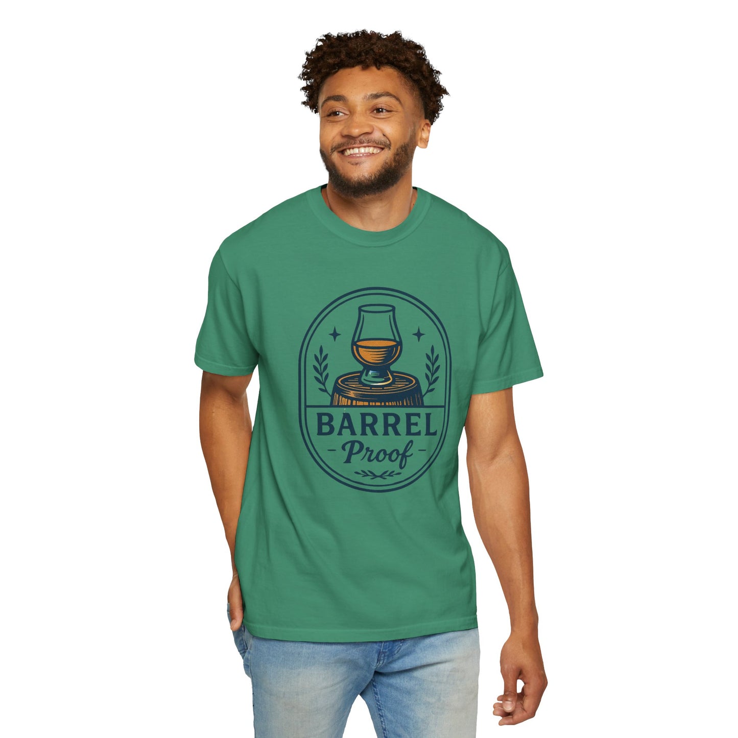Barrel Proof v2 Unisex Garment-Dyed T-Shirt - Casual Whiskey Lover's Tee