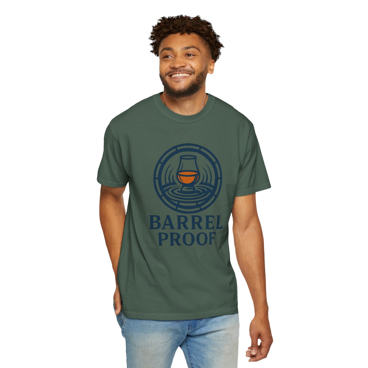 Barrel Proof Unisex Garment-Dyed T-Shirt - Casual Whiskey Lover's Tee