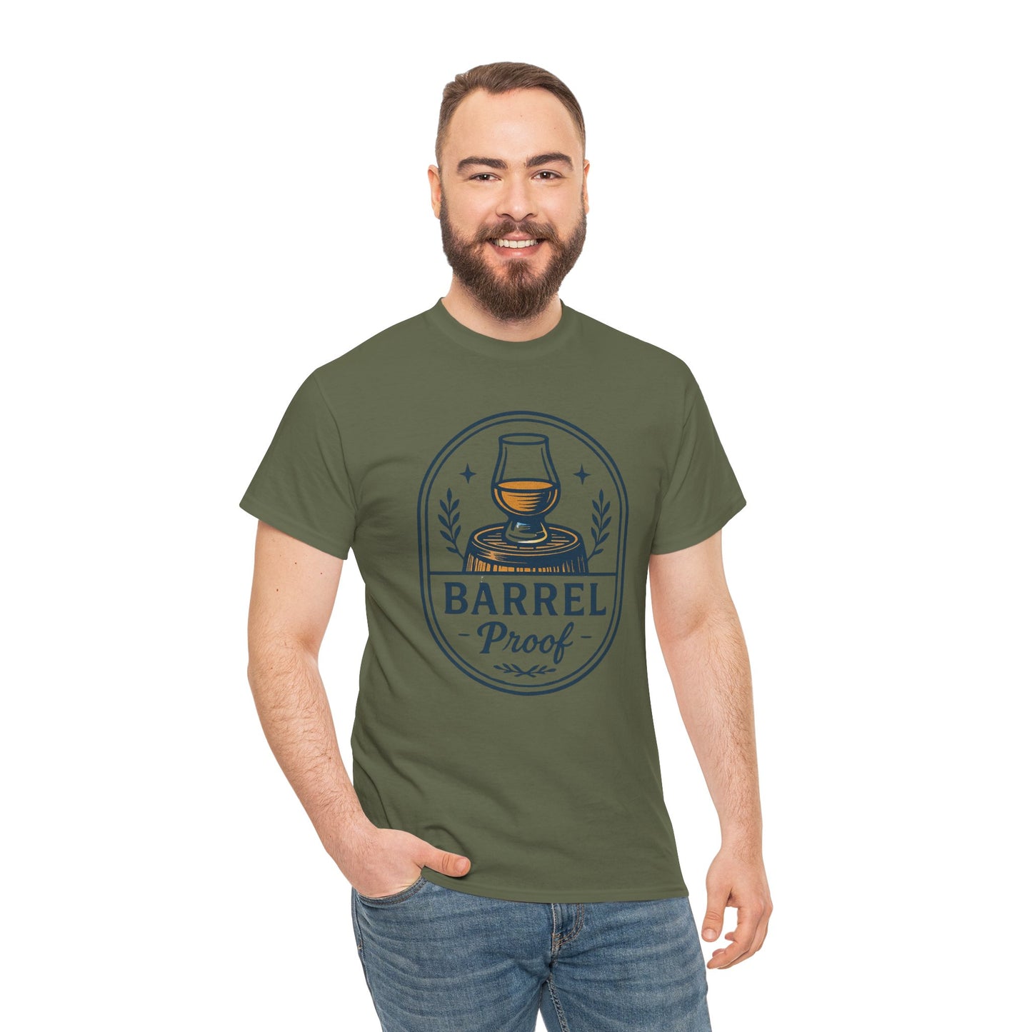 Barrel Proof Unisex Heavy Cotton Tee - Perfect Gift for Whiskey Lovers