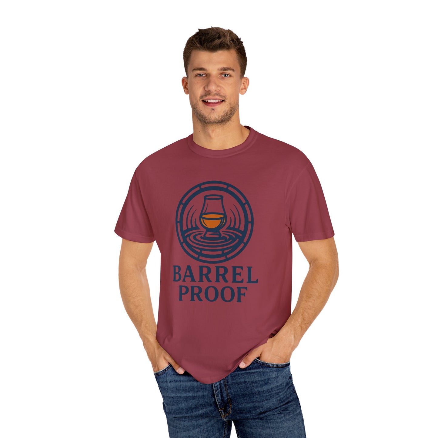 Barrel Proof Unisex Garment-Dyed T-Shirt - Casual Whiskey Lover's Tee
