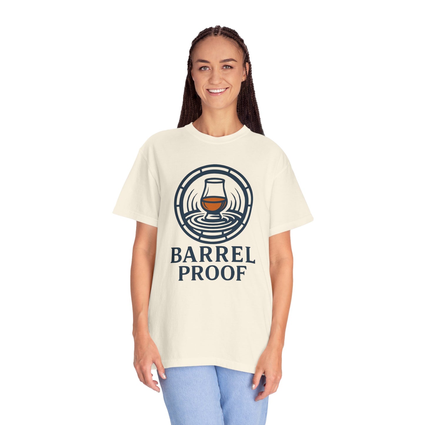 Barrel Proof Unisex Garment-Dyed T-Shirt - Casual Whiskey Lover's Tee