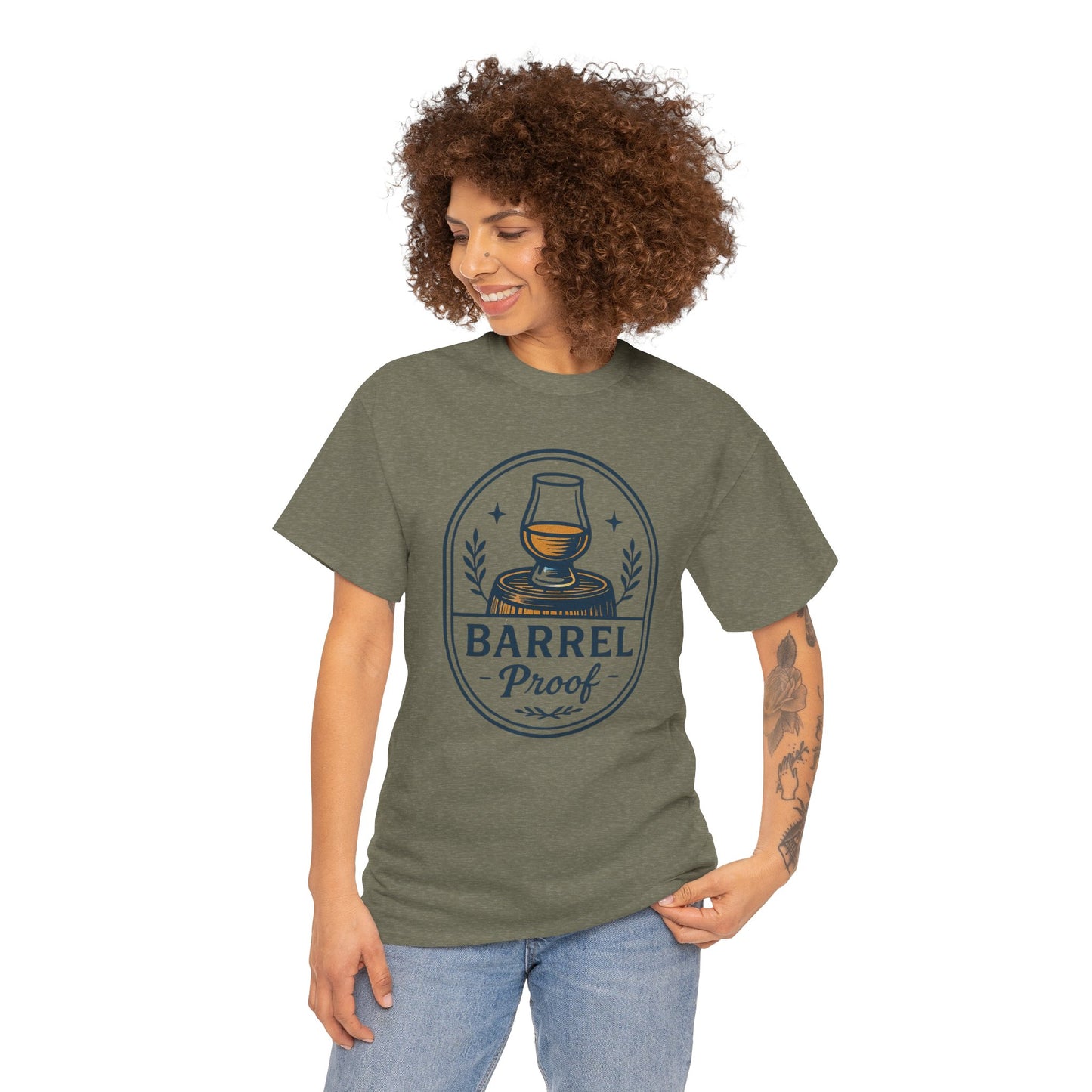 Barrel Proof Unisex Heavy Cotton Tee - Perfect Gift for Whiskey Lovers