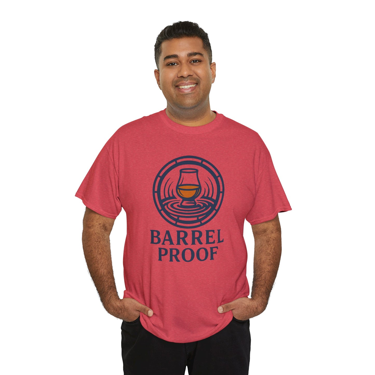 Barrel Proof v2 Unisex Heavy Cotton Tee - Perfect Gift for Whiskey Lovers