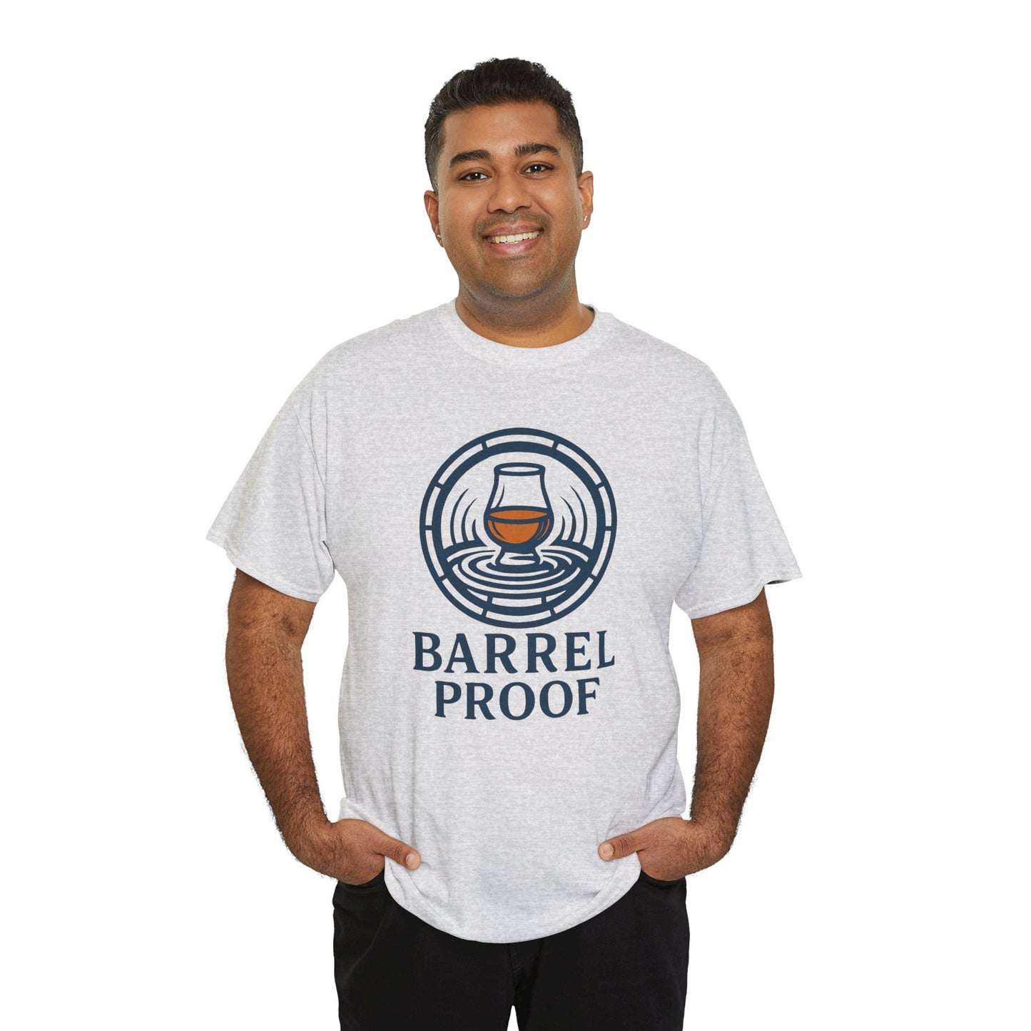 Barrel Proof v2 Unisex Heavy Cotton Tee - Perfect Gift for Whiskey Lovers