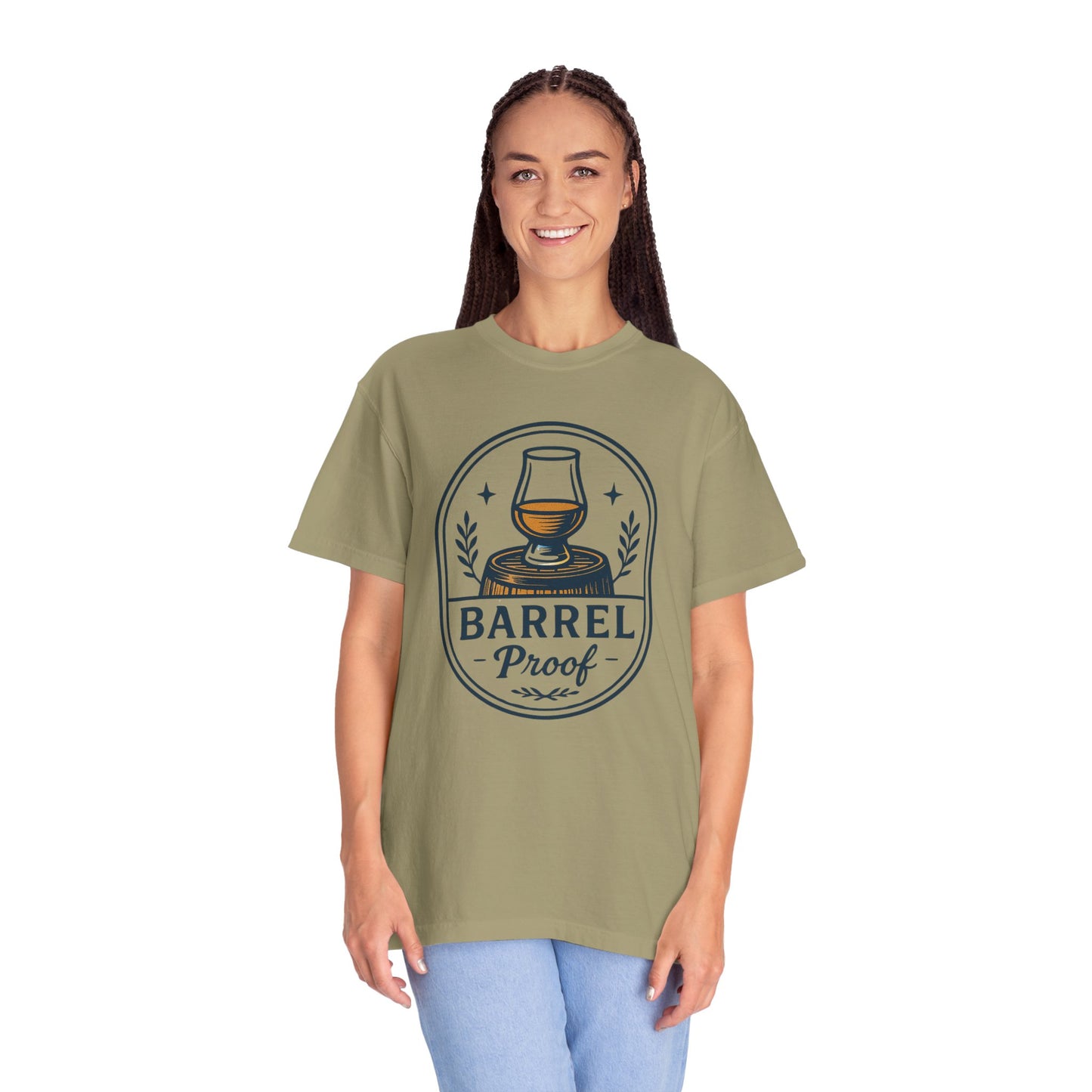 Barrel Proof v2 Unisex Garment-Dyed T-Shirt - Casual Whiskey Lover's Tee