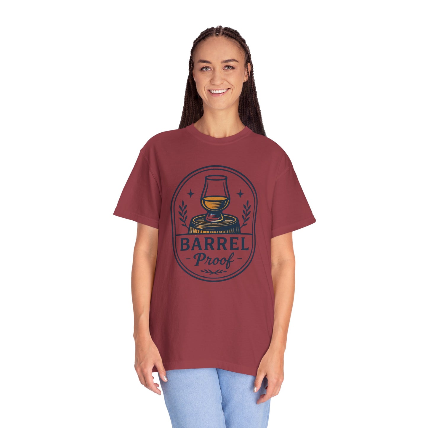 Barrel Proof v2 Unisex Garment-Dyed T-Shirt - Casual Whiskey Lover's Tee