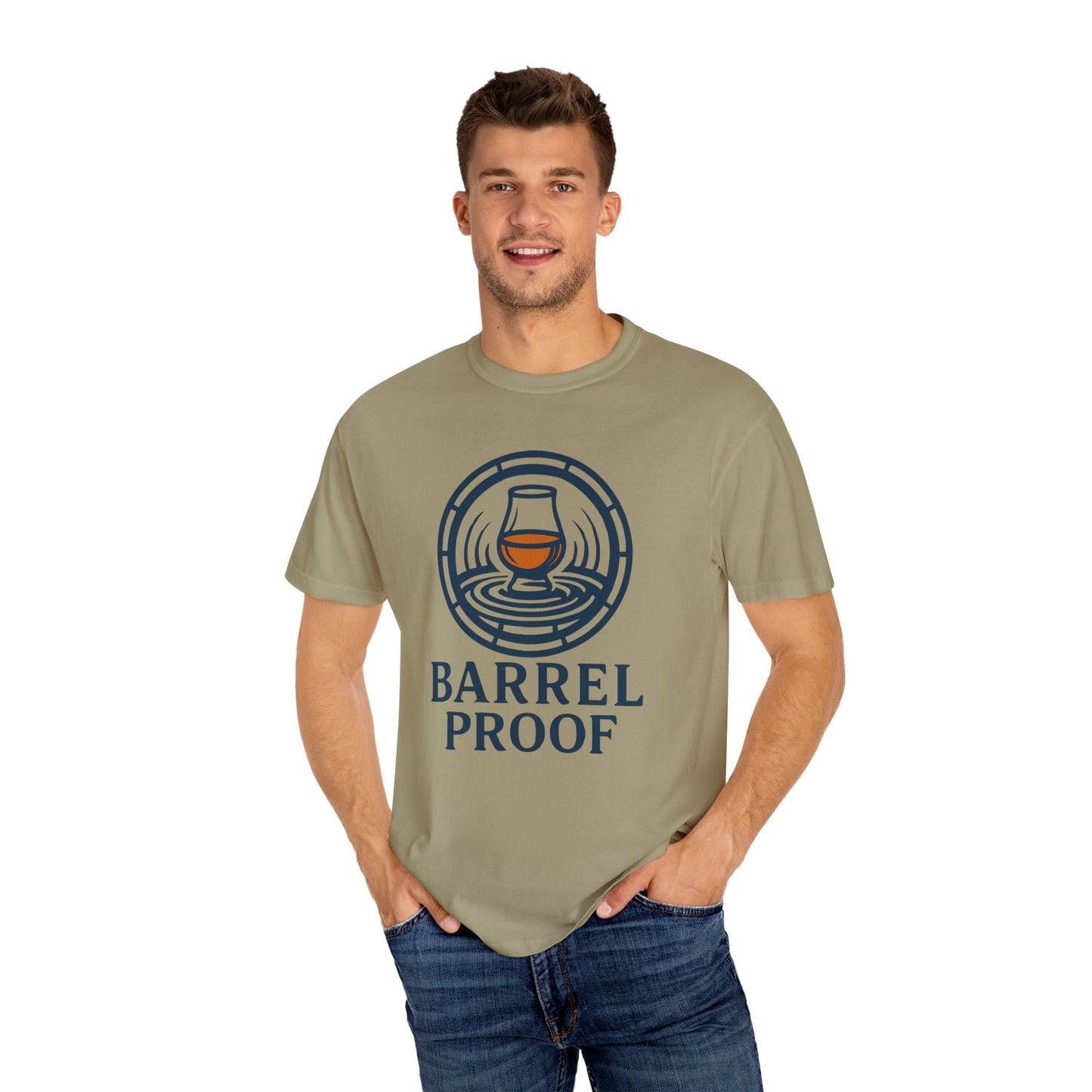Barrel Proof Unisex Garment-Dyed T-Shirt - Casual Whiskey Lover's Tee