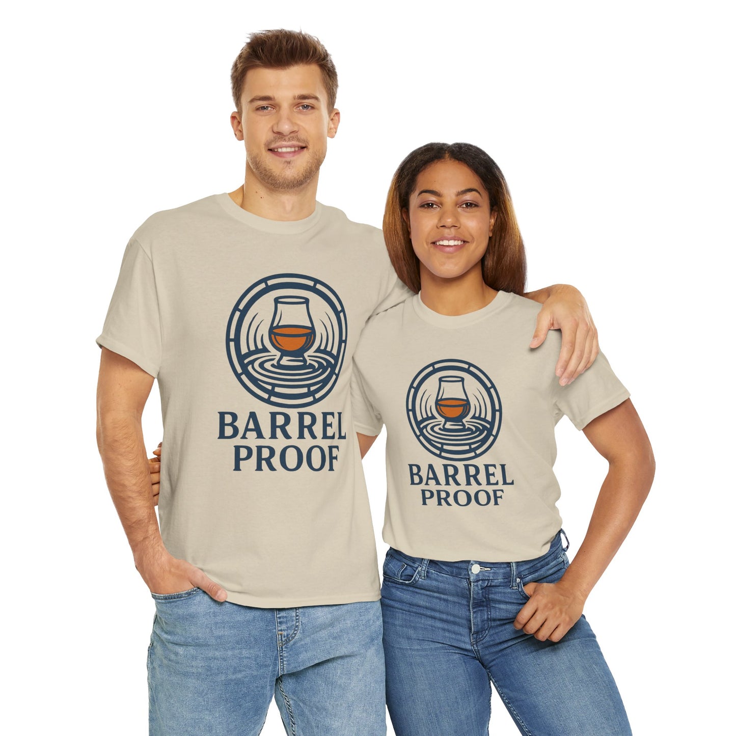 Barrel Proof v2 Unisex Heavy Cotton Tee - Perfect Gift for Whiskey Lovers