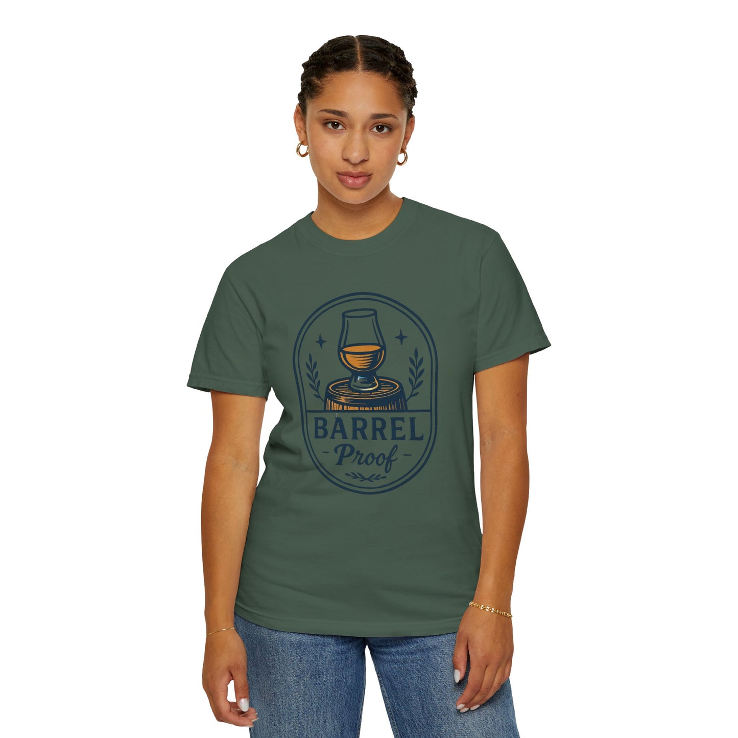 Barrel Proof v2 Unisex Garment-Dyed T-Shirt - Casual Whiskey Lover's Tee