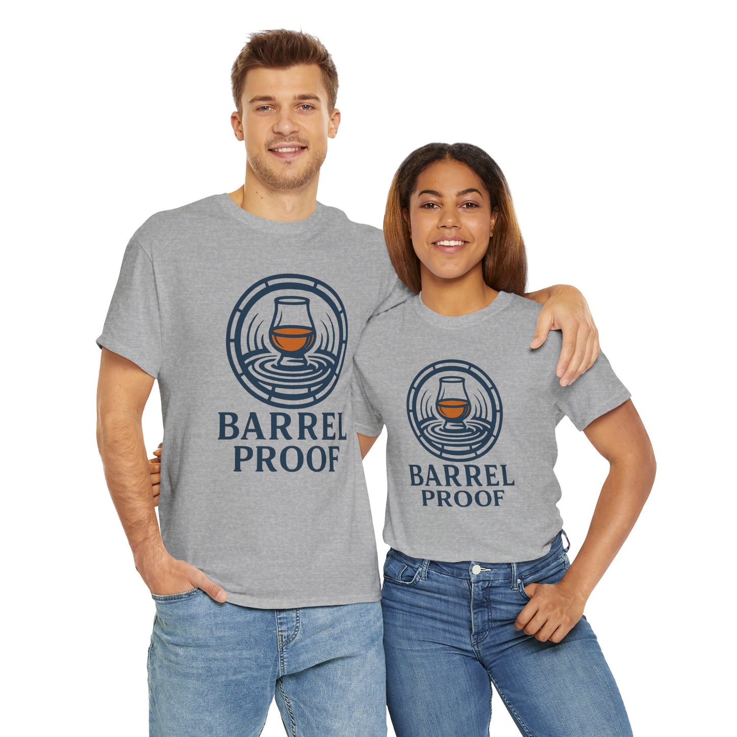 Barrel Proof v2 Unisex Heavy Cotton Tee - Perfect Gift for Whiskey Lovers