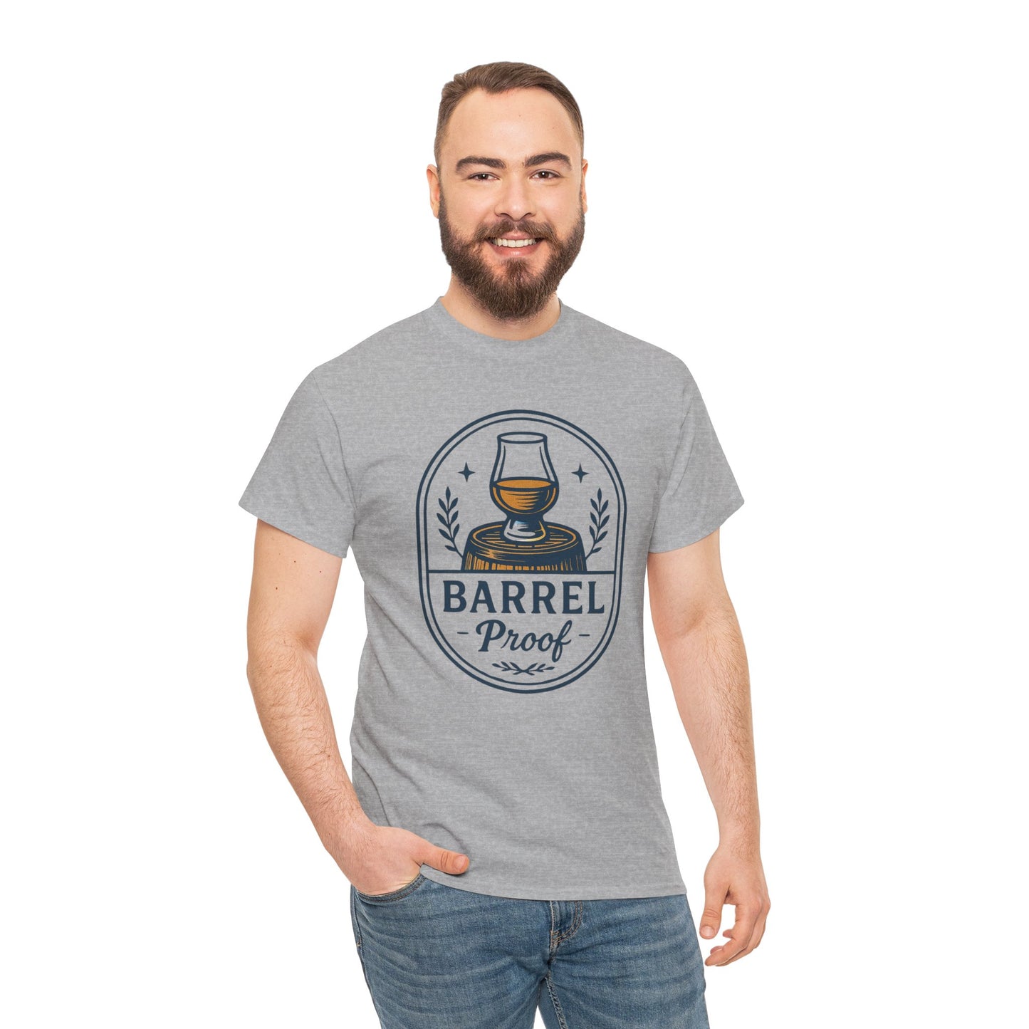 Barrel Proof Unisex Heavy Cotton Tee - Perfect Gift for Whiskey Lovers