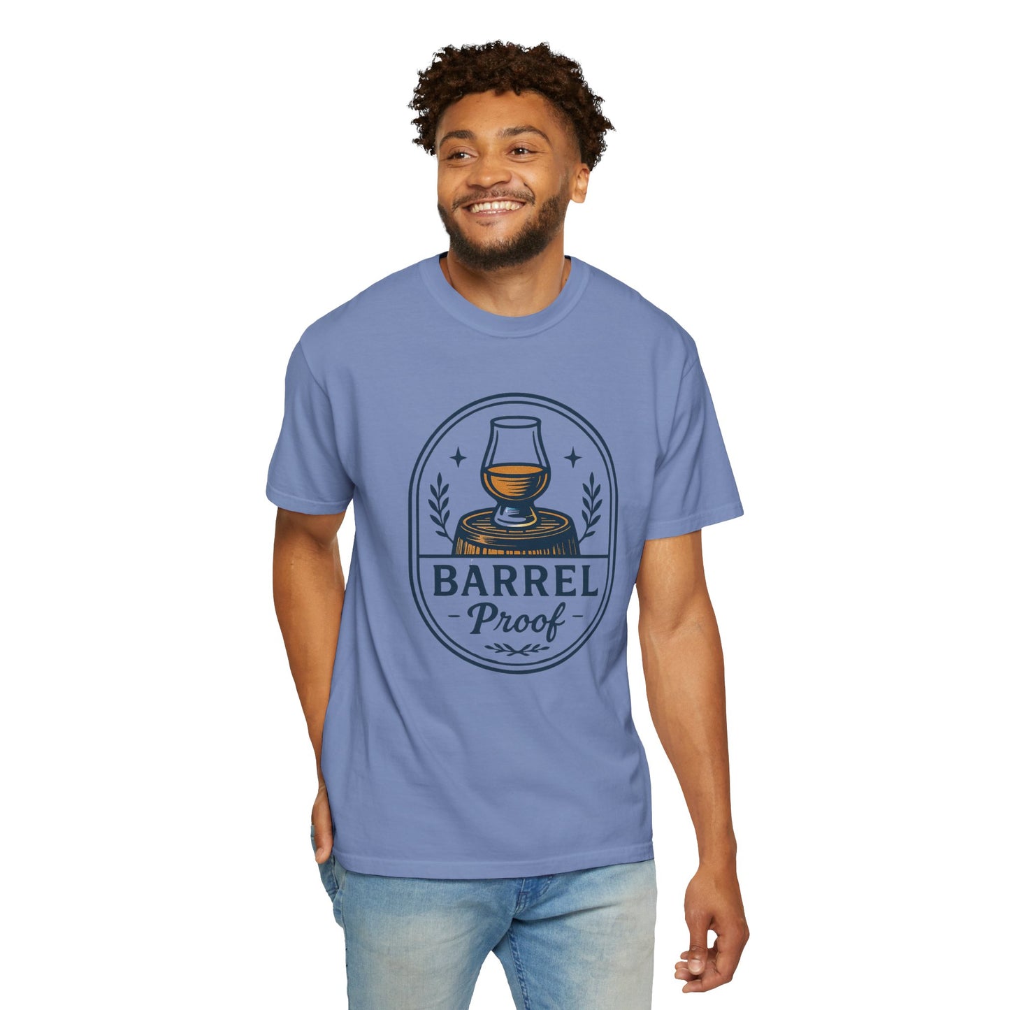 Barrel Proof v2 Unisex Garment-Dyed T-Shirt - Casual Whiskey Lover's Tee